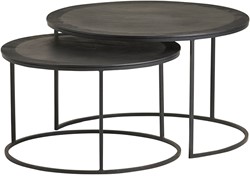 Verona coffee table, set of 2, Black - Mix & Match Collection