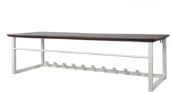 Antigua coat rack 100 with hat shelf and 11 hooks - Welcome Home Collection