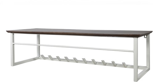 Antigua kapstok 100 met hoedenplank en 11 haken - Welcome Home Collection