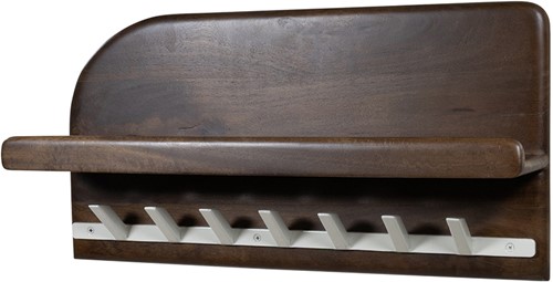 Bonaire coat rack 60 with hat shelf and 7 hooks - Welcome Home Collection