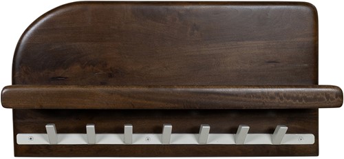 Bonaire coat rack 60 with hat shelf and 7 hooks - Welcome Home Collection-1