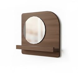 Curaçao wandrek met spiegel en plankje - Welcome Home Collection