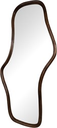Wavy mirror 160, Mango Brown Walnut - Woody Collection