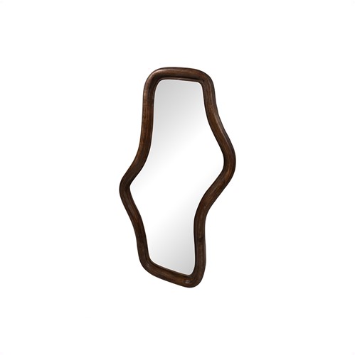 Wavy spiegel 80, Mango Matt Walnut - Woody Collection