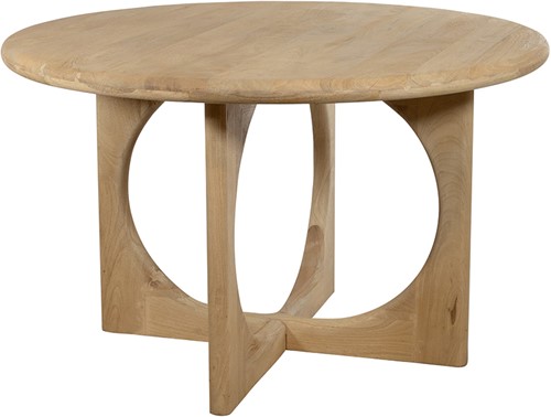 Eetkamertafel Ø130, Acacia Groovy Natural - Zodiac Collection